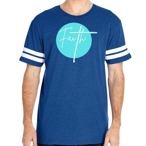 Mens Vintage Sport Graphic T-shirt Faith - Christian Affirmation -