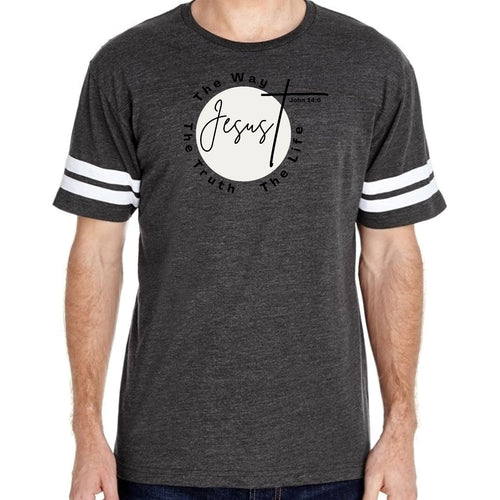 Mens Vintage Sport Graphic T-shirt the Truth the Way the Life