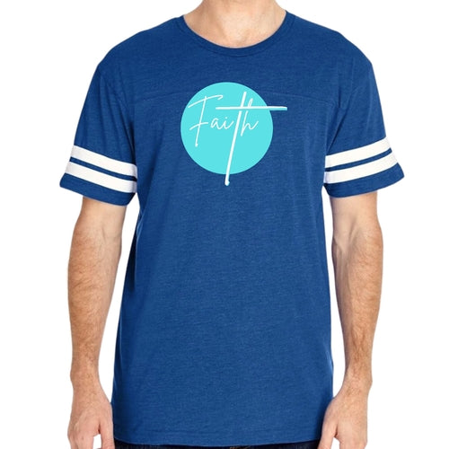 Mens Vintage Sport Graphic T-shirt Faith - Christian Affirmation -
