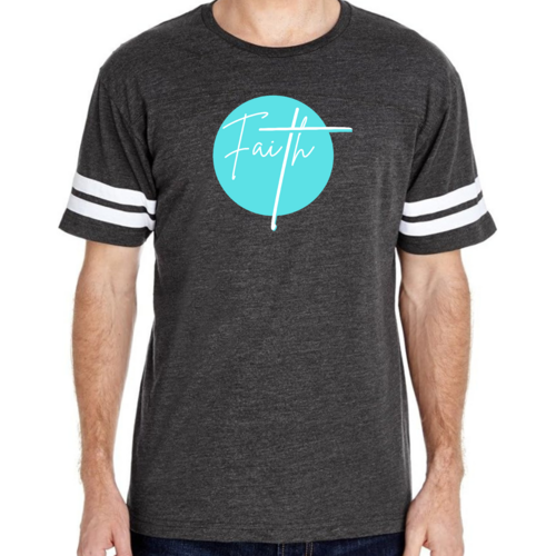 Mens Vintage Sport Graphic T-shirt Faith - Christian Affirmation -