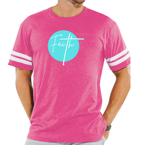 Mens Vintage Sport Graphic T-shirt Faith - Christian Affirmation -