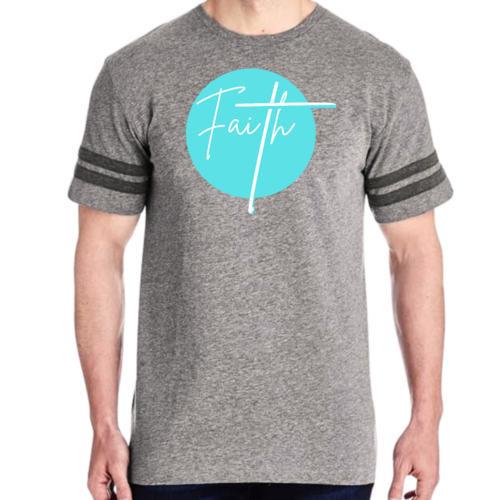 Mens Vintage Sport Graphic T-shirt Faith - Christian Affirmation -