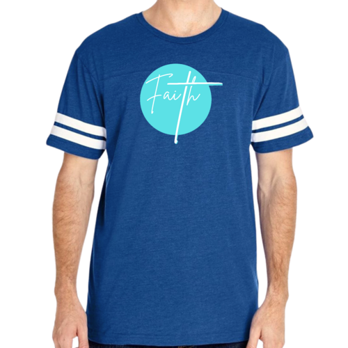 Mens Vintage Sport Graphic T-shirt Faith - Christian Affirmation -