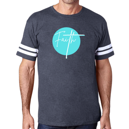 Mens Vintage Sport Graphic T-shirt Faith - Christian Affirmation -