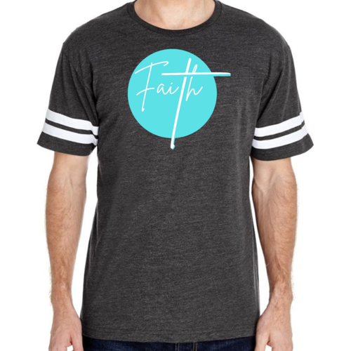Mens Vintage Sport Graphic T-shirt Faith - Christian Affirmation -
