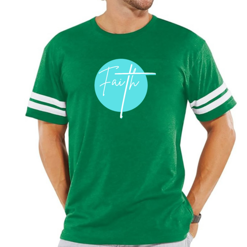 Mens Vintage Sport Graphic T-shirt Faith - Christian Affirmation -