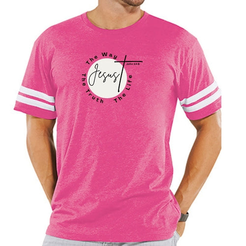 Mens Vintage Sport Graphic T-shirt the Truth the Way the Life