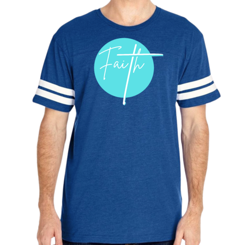 Mens Vintage Sport Graphic T-shirt Faith - Christian Affirmation -