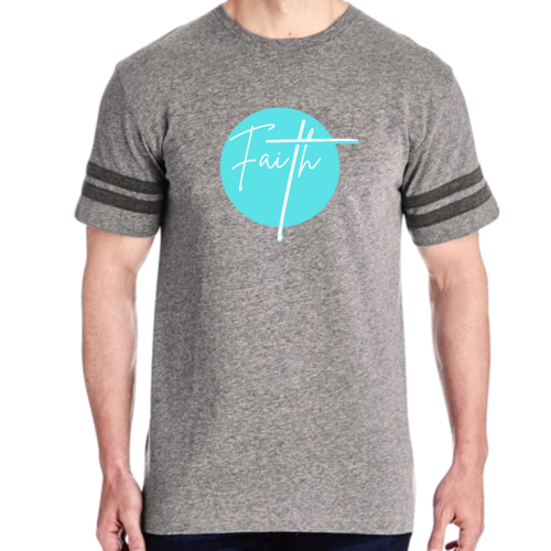 Mens Vintage Sport Graphic T-shirt Faith - Christian Affirmation -