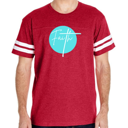 Mens Vintage Sport Graphic T-shirt Faith - Christian Affirmation -