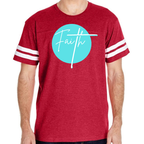 Mens Vintage Sport Graphic T-shirt Faith - Christian Affirmation -