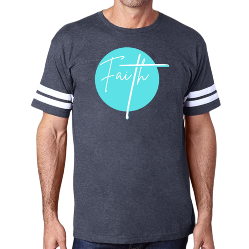 Mens Vintage Sport Graphic T-shirt Faith - Christian Affirmation -